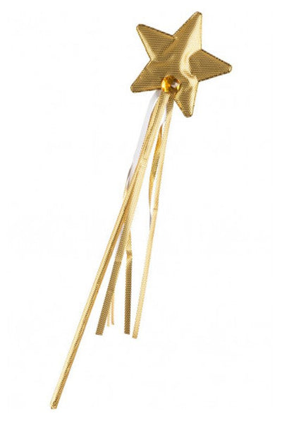Bacchetta fata in tessuto oro h. cm. 40 ca. in busta c/cav. Carnival-Toys