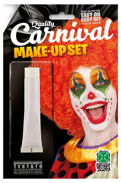 Tubetto fondotinta bianco clown ml.28,3 ca. in blister Carnival-Toys