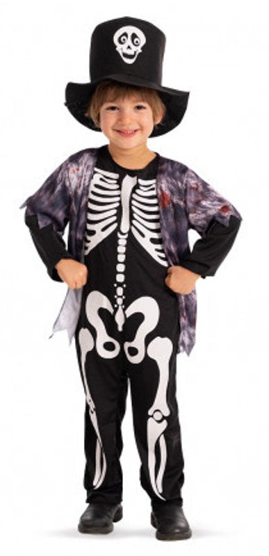 Costume scheletrino straccione tg.VI in busta c/gancio Carnival-Toys