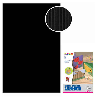 CANNETE' - BUSTA 10 FOGLI CM. 50x70 - NERO Cwr Srl