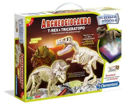 Archeogiocando T-Rex & Triceratopo Clementoni