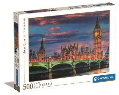 PUZZLE 500 PZ London Parliament Clementoni