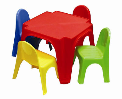 TAVOLO PIC NIC '4 AMICI' - tavolo e 4 sedie in SCATOLA LITOGRAFATA Mandelli (Ex Sportimport)