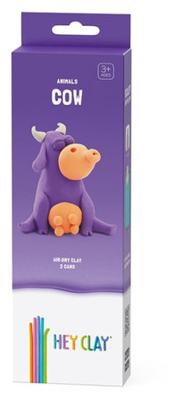 SMALL SET - mucca Argilla da Modellare per Bambini in confezione piccola da 1 soggetto con 3 colori. Set personaggio di fantasia Mandelli (Ex Sportimport)