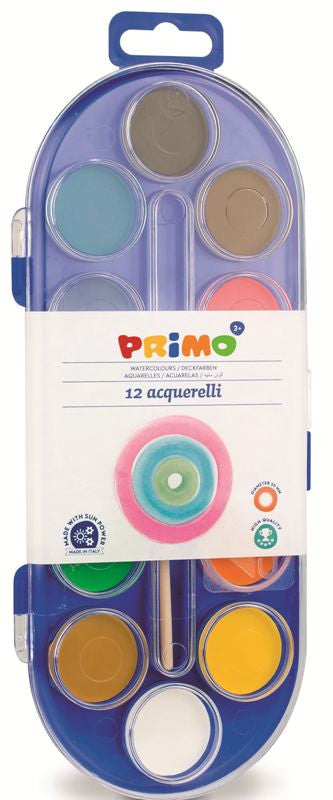 12 pastiglie acquerello in scatola di plastica Morocolor