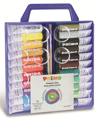 22 colori a tempera tubetti alluminio da 12ml in valigetta di plastica con coperchio tavolozza Morocolor