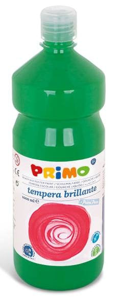 tempera brillante primi passi in bottiglia 1000ml verde brillante 610 Morocolor