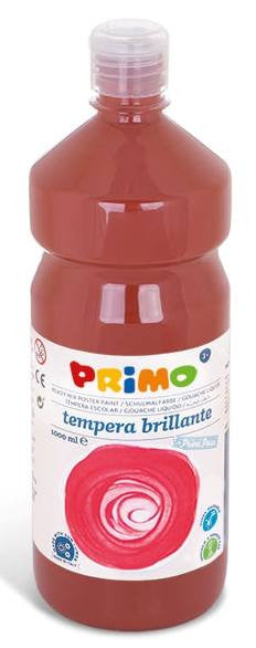 Flacone 1 litro tempera color TERRA DI SIENA BRUCIATA (MARRONE) Morocolor