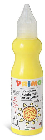 tempera brillante pronta all'uso in bottiglia da 50ml con beccuccio erogatore, colore 201 giallo primario Morocolor