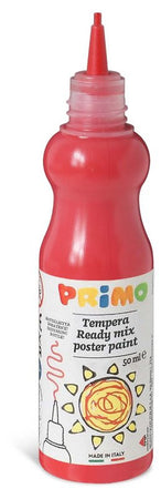 tempera brillante pronta all'uso in bottiglia da 50ml con beccuccio erogatore, colore 300 vermiglio Morocolor