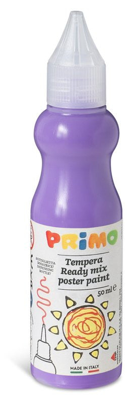 tempera brillante pronta all'uso in bottiglia da 50ml con beccuccio erogatore, colore 450 lilla Morocolor