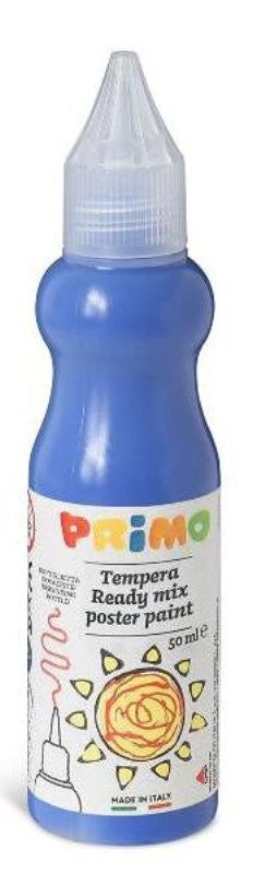 tempera brillante pronta all'uso in bottiglia da 50ml con beccuccio erogatore, colore 560 turchese Morocolor