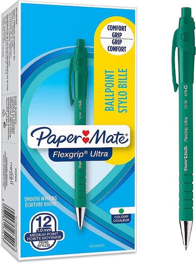 penna a sfera papermate FLEXGRIP ULTRA SCAT M VERDEX12 Papermate (Distr. Neweel)