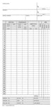 Scheda Orologio Presenze (controllo mensile), cartoncino da 275 gr. (Misura 22,5x10,4 cm) Data Ufficio (Buffetti)