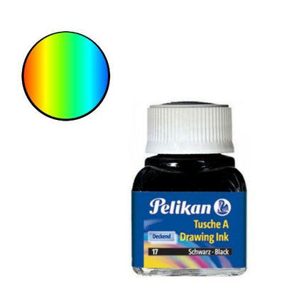 Confezione a colori assortiti di barattoli di inchiostro di china Pelikan