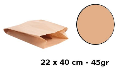 Confezione 100 buste SEALING colore MARRONE AVANA misura 22x40 cm 45 grammi Saemec