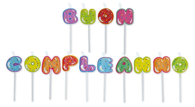 Candeline Picks Maxi Buon Compleanno Cupcake cm.8 Big Party (Dimav Srl)