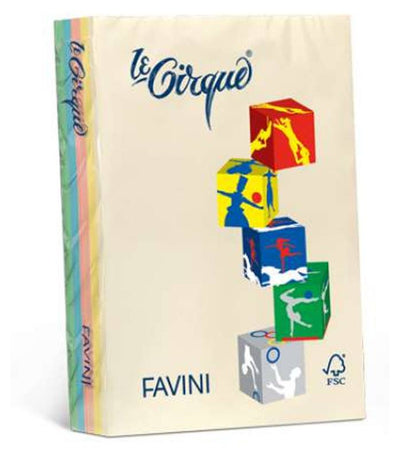 risma carta fotocopie le cirque promo A4 500 fogli 80 gr 5 colori pastello Favini