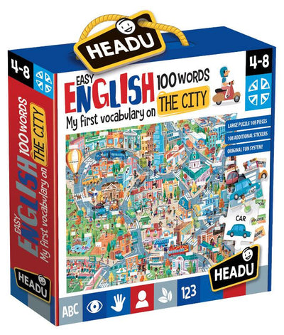Easy English 100 Words City Headu