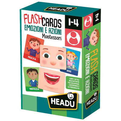 Flashcards Montessori Emozioni e Azioni Headu