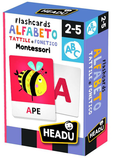 Flashcards Alfabeto Tattile e Fonetico Montessori Headu