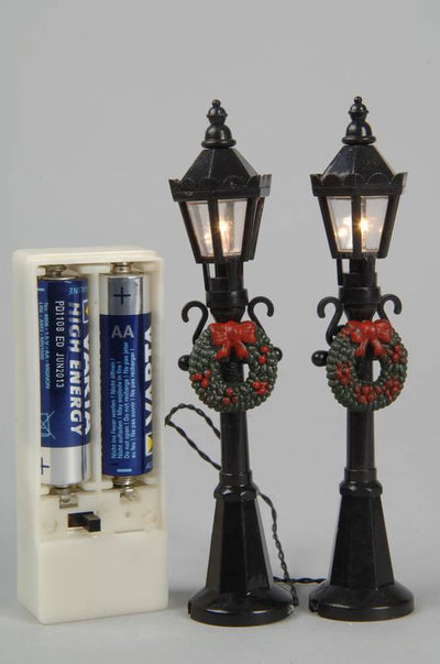 LED streetlamp bo, Colour: black/classic warm, Size: 12cm-2x1L Kaemingk