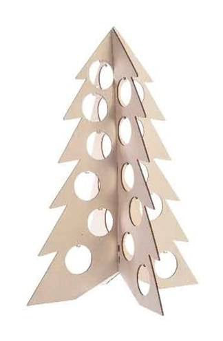 PLYWOOD TREE 32X32X46 551592 Albero di Natale Decorativo