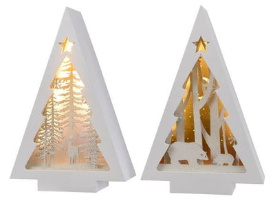 LED pls triangle 2ass in bo, Colour: warm white, Size: 16x6.7x25cm
