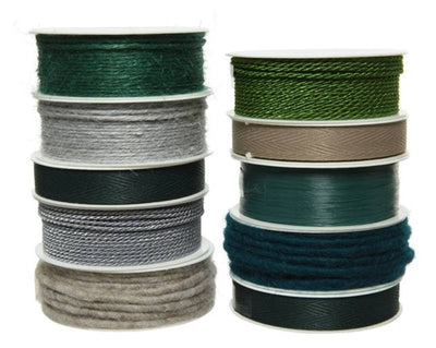 Ribbon polyester sustainable 10ass green/colour(s) Kaemingk
