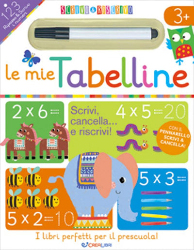 SCRIVO&RISCRIVO2 MIE TABELLINE Edicart Style Srl (Libri Per Bambini)