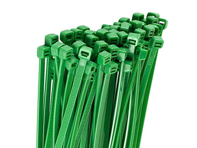 100 Fascette Plastica Verde Giardinaggio 1.8X100mm Zorei