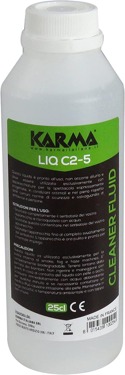 Karma LIQ C2 5 Flacone di liquido pulizia per smoke e fog machines 250 ml