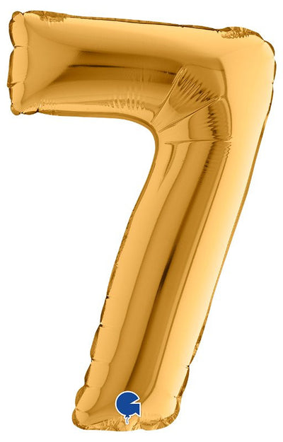 Palloncino Mylar 14'' (35CM) Numero 7 Gold (Oro)