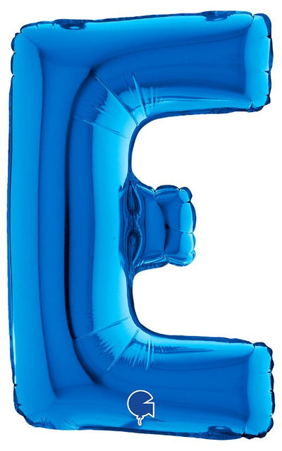 Palloncino Mylar 14'' (35CM) Lettera E Blue