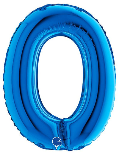 Palloncino Mylar 14'' (35CM) Lettera O Blue