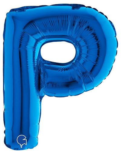 Palloncino Mylar 14'' (35CM) Lettera P Blue