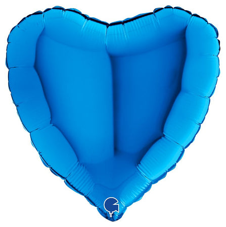 Palloncino Mylar 18'' (45CM) Heart Blue Grabo Srl (Palloncini Mylar)