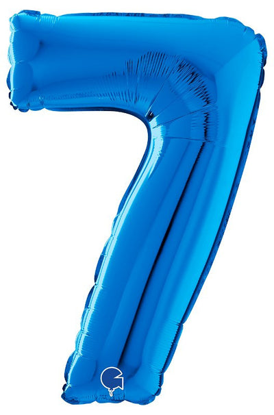 Palloncino Mylar 26'' (65CM) Numero 7 Blue Grabo Srl (Palloncini Mylar)