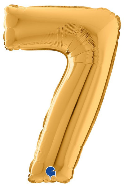 Palloncino Mylar 26'' (65CM) Numero 7 Gold (Oro) Grabo Srl (Palloncini Mylar)