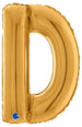 Palloncino Mylar 26'' (65CM) Lettera D Gold (Oro) Grabo Srl (Palloncini Mylar)