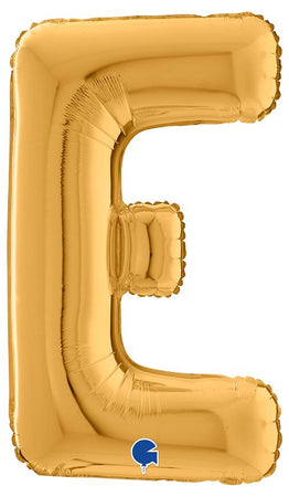 Palloncino Mylar 26'' (65CM) Lettera E Gold (Oro)