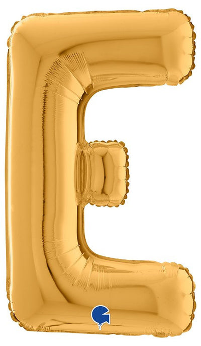 Palloncino Mylar 26'' (65CM) Lettera E Gold (Oro) Grabo Srl (Palloncini Mylar)