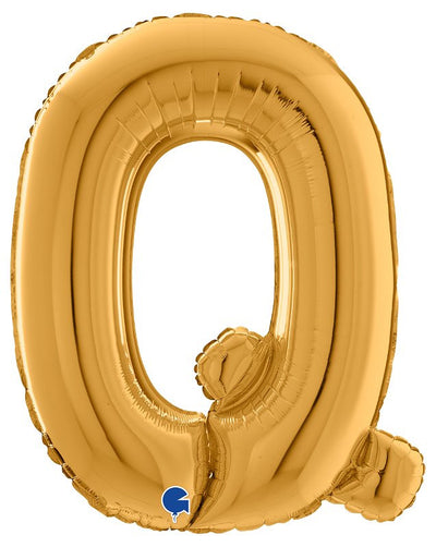 Palloncino Mylar 26'' (65CM) Lettera Q Gold (Oro)