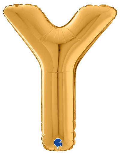 Palloncino Mylar 26'' (65CM) Lettera Y Gold (Oro)