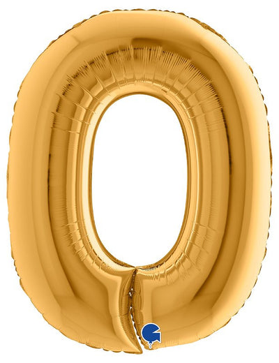 Palloncino Mylar 40'' (100CM) Numero 0 Gold (Oro) Grabo Srl (Palloncini Mylar)