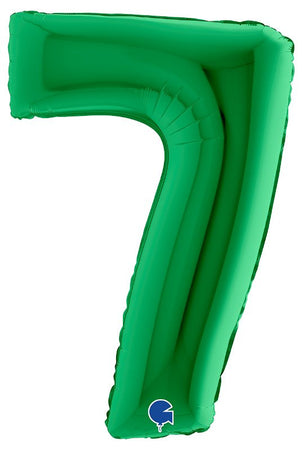 Palloncino Mylar 40'' (100CM) Numero 7 Green Grabo Srl (Palloncini Mylar)