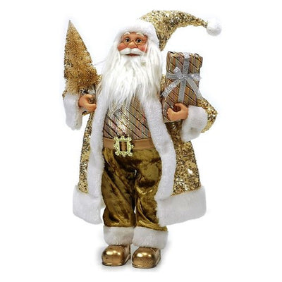 Soggetto natalizio General Trade 432665 Santa Claus Oro Paillettes Ass