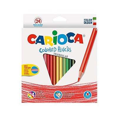 Pastelli Triangolari 24 pezzi Carioca