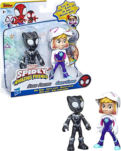 Spidey set 2 personaggi black panther e ghost-spider Hasbro