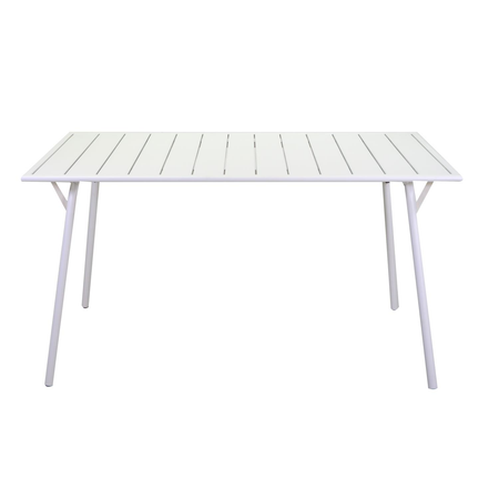 Tavolo metallo Rovigo bianco rettangolarepieghevole cm140x80h74 Vacchetti